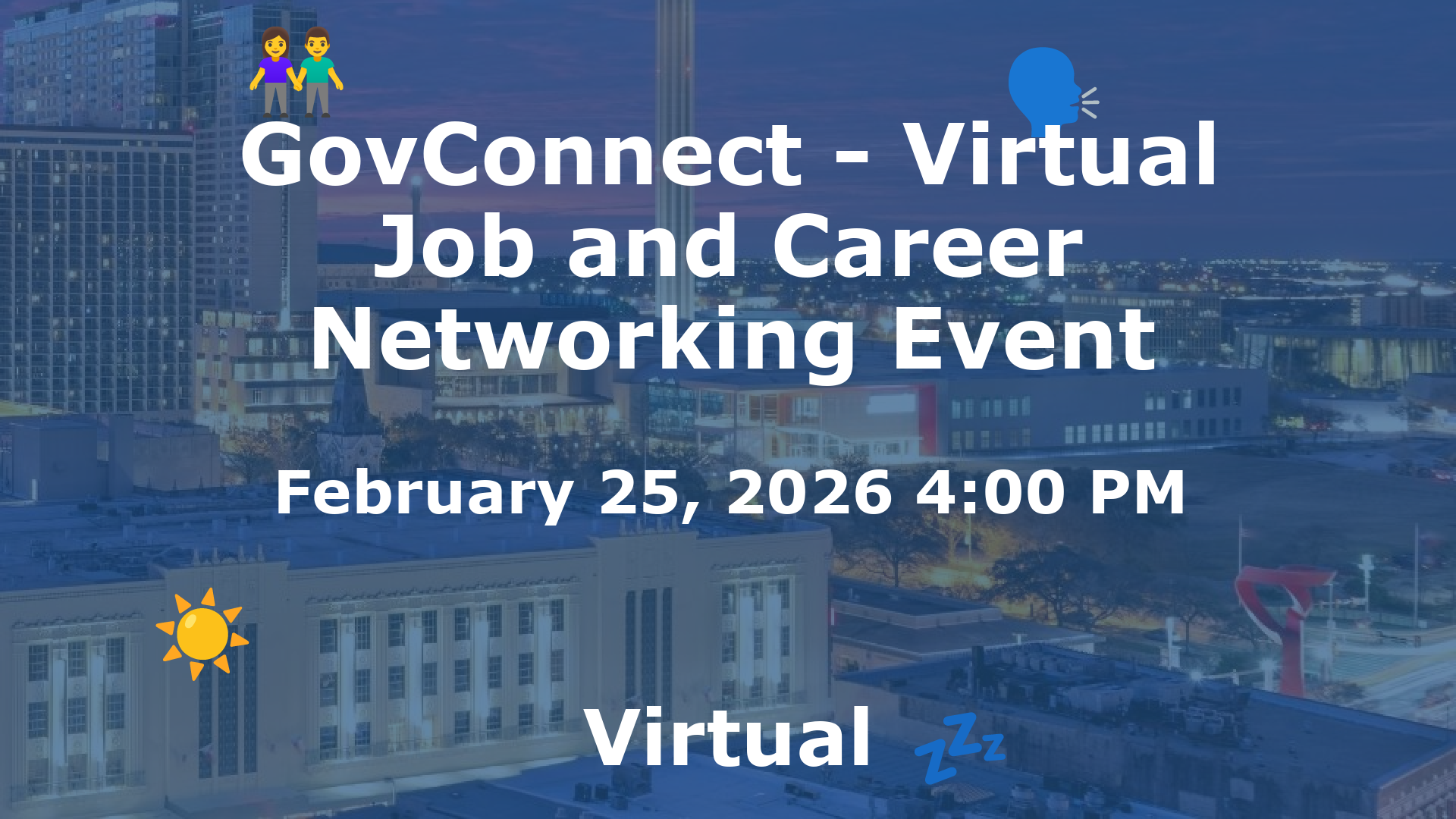 GovConnect - Virtual Job and Career Networking Event event image